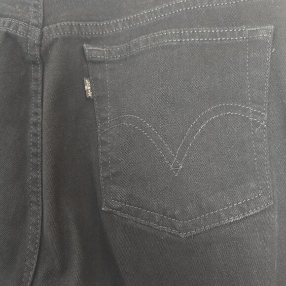 Levi's 515 Boot Cut Jeans Women Size 10 Dark Black 33X30 Mid RiseSOLD ON EB - Picture 7 of 13